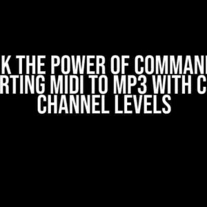 Unlock the Power of Command Line: Converting MIDI to MP3 with Custom Channel Levels